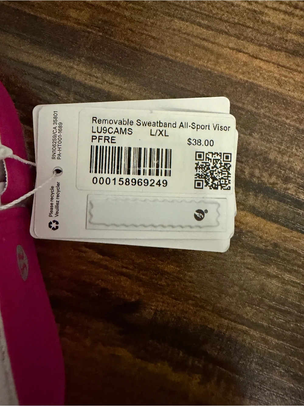 lululemon athletica Hot Pink Sport Visor